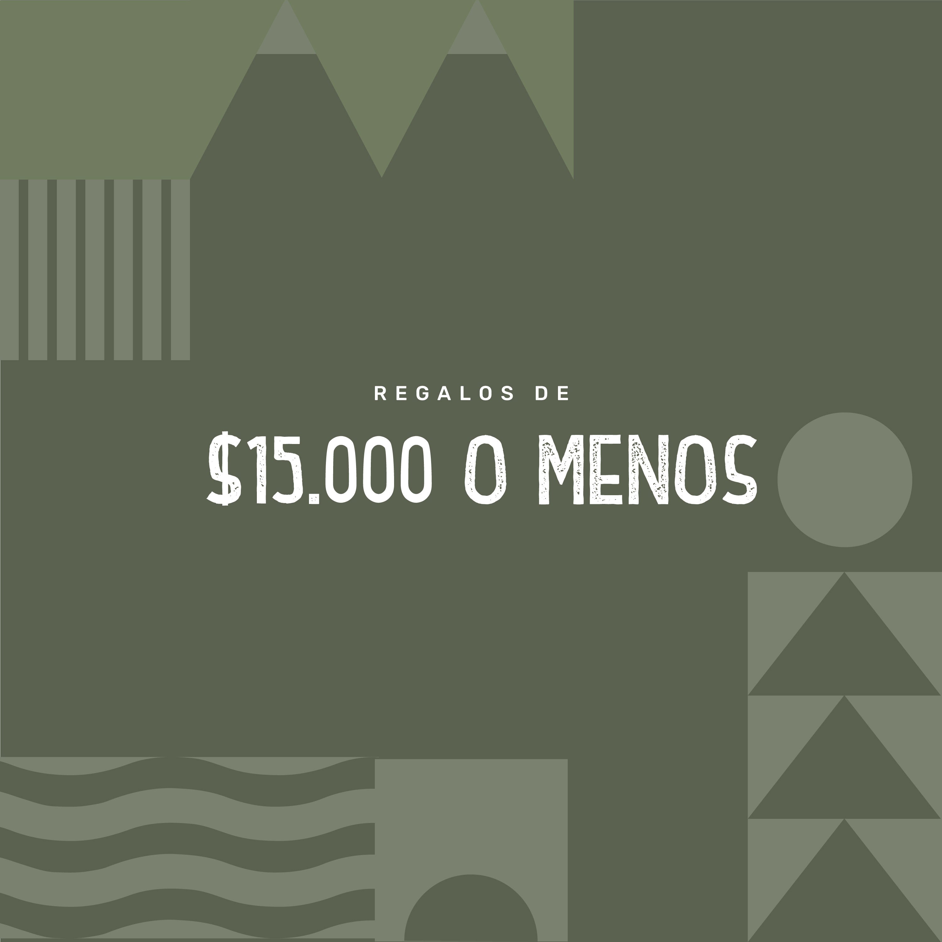 Regalos bajo 15.000