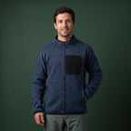 Polar Hombre Tejido Térmico Anti-peeling Middle Lhotse - azul estudio frente