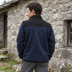 Azul · Polar Half Zip Shar Lhotse de espalda