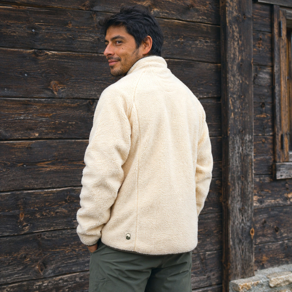 Beige · Polar Sherpa Main Lhotse de espalda, con el parche Lhotse