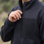 Polar Hombre Tejido Térmico Anti-peeling Middle Lhotse - negro detalle