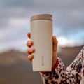 Vaso Mug Térmico Agua Café 2X Termicup 590 ml Black + Beige