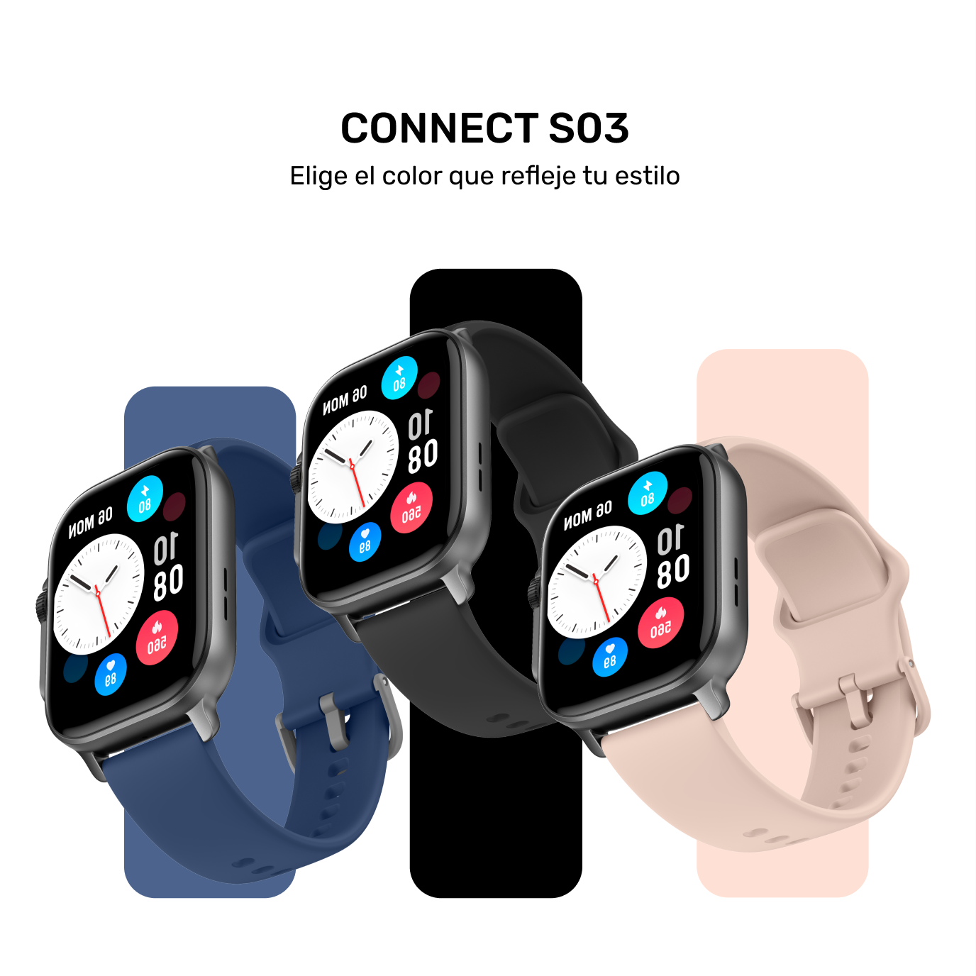 Reloj Smartwatch Lhotse Connect S03 42mm Blue