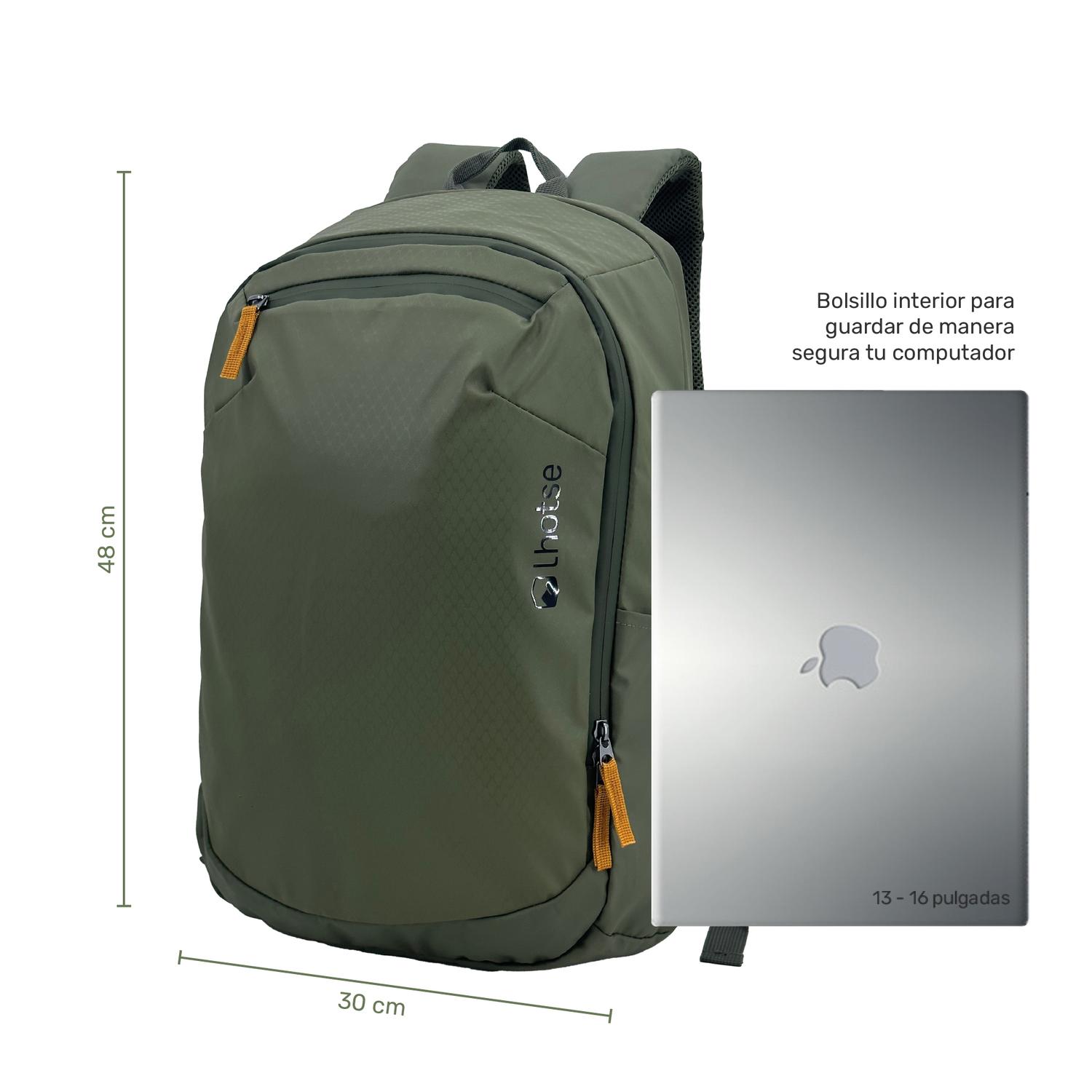 Lhotse Mochila Porta Notebook Pumori 22L compartimento acolchado notebook 15 pulgadas - detalle