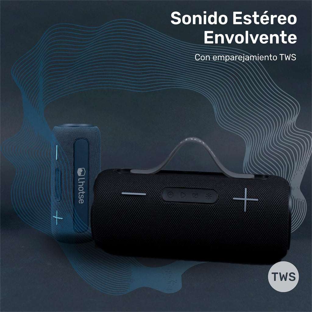 Negro · Parlante Portátil Inalámbrico Bluetooth Journey