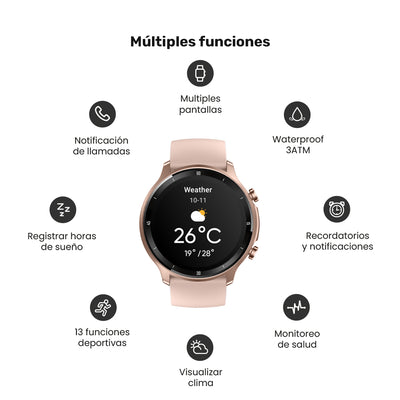 Pack Smartwatch Lhotse Runner 219 Pink+ Audífonos RM7 Pro