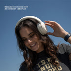 Beige · Lhotse Audífonos WavePro Over Ear diseño plegable liviano - detalle