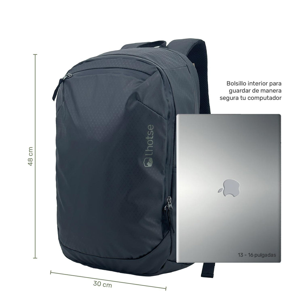 Lhotse Mochila Porta Notebook Pumori 22L compartimento acolchado notebook 15 pulgadas - detalle