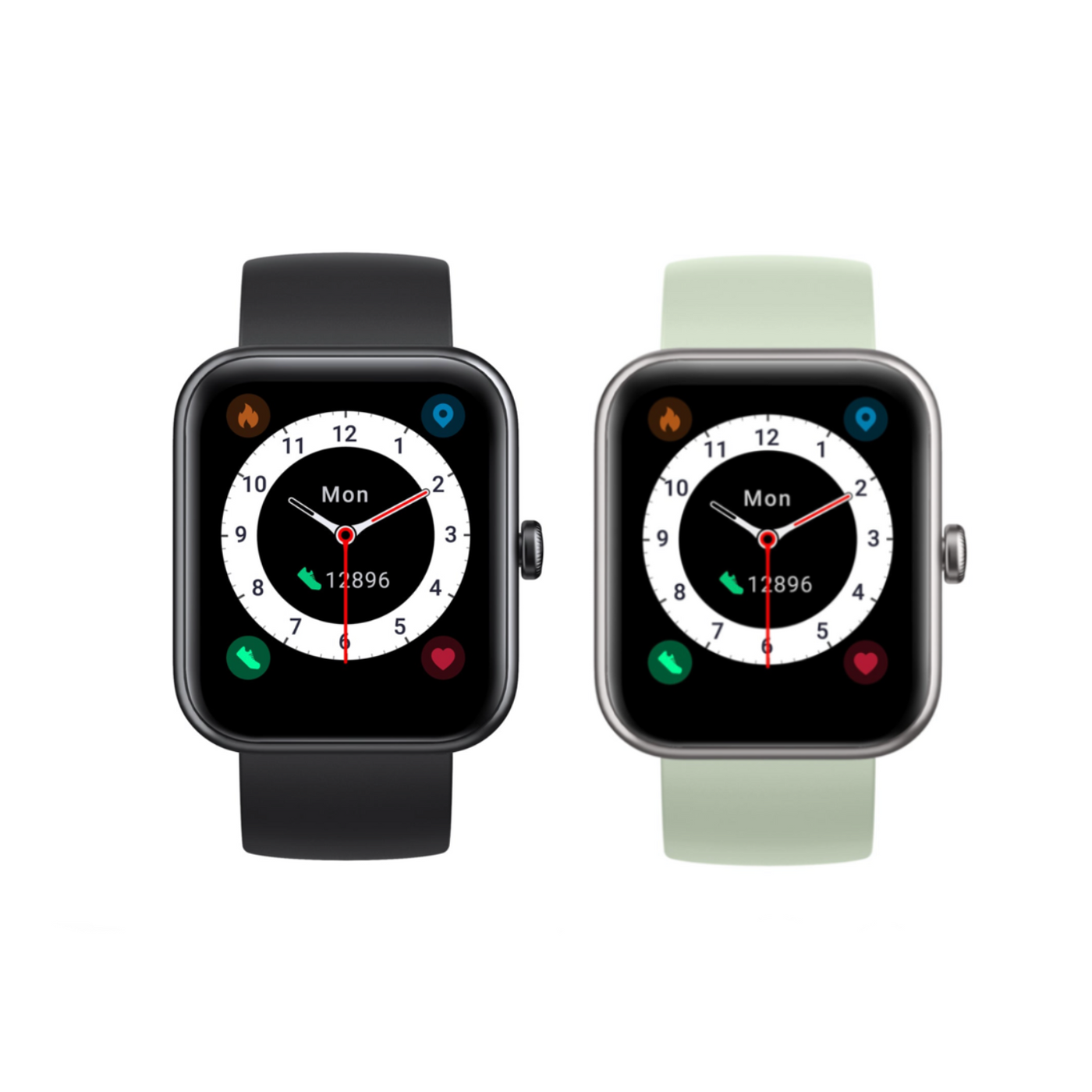 Pack 2 Smartwatch Live 206 42mm Black+Light Green Lhotse