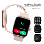 Rosa · Reloj Smartwatch Music Rhythm X10 41mm
