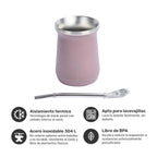 Lhotse Pack Termo Líquido Classic 1.3L y Mate con Bombilla especificaciones acero inoxidable - detalle