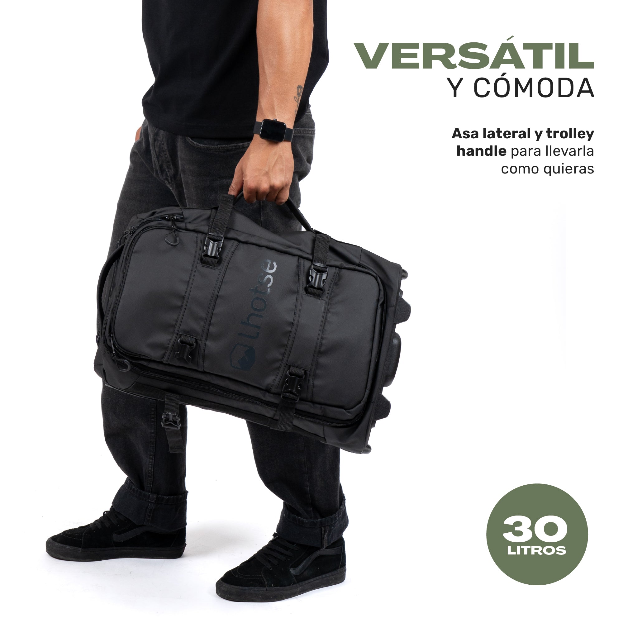 Maleta Bolso Trolly Expedition Duffel 30lts Black