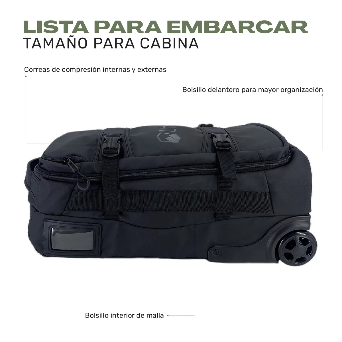 Maleta Bolso Trolly Expedition Duffel 30lts Black
