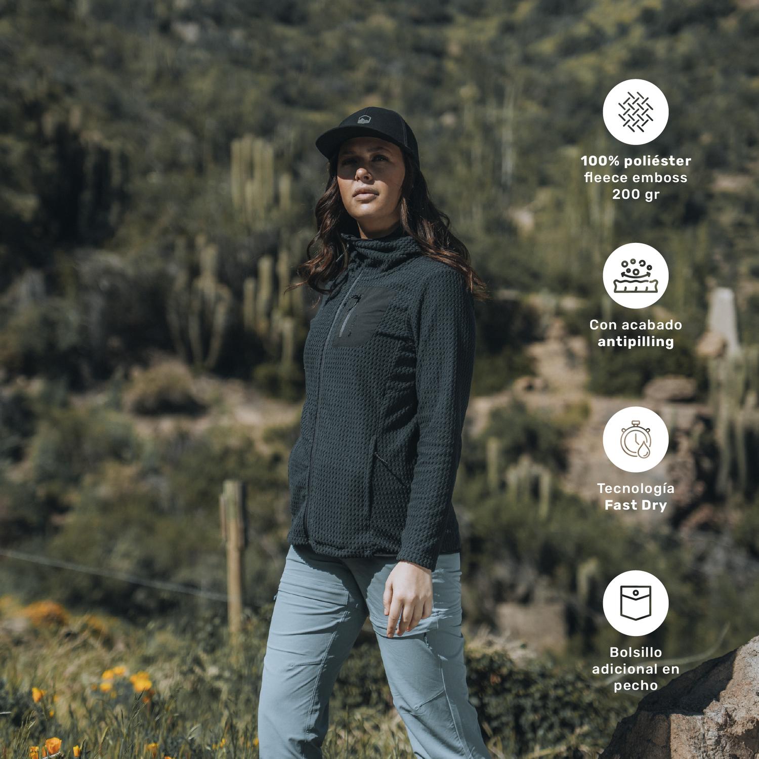 Negro · Polar Segunda Capa Mujer Lobuche Cap Lhotse