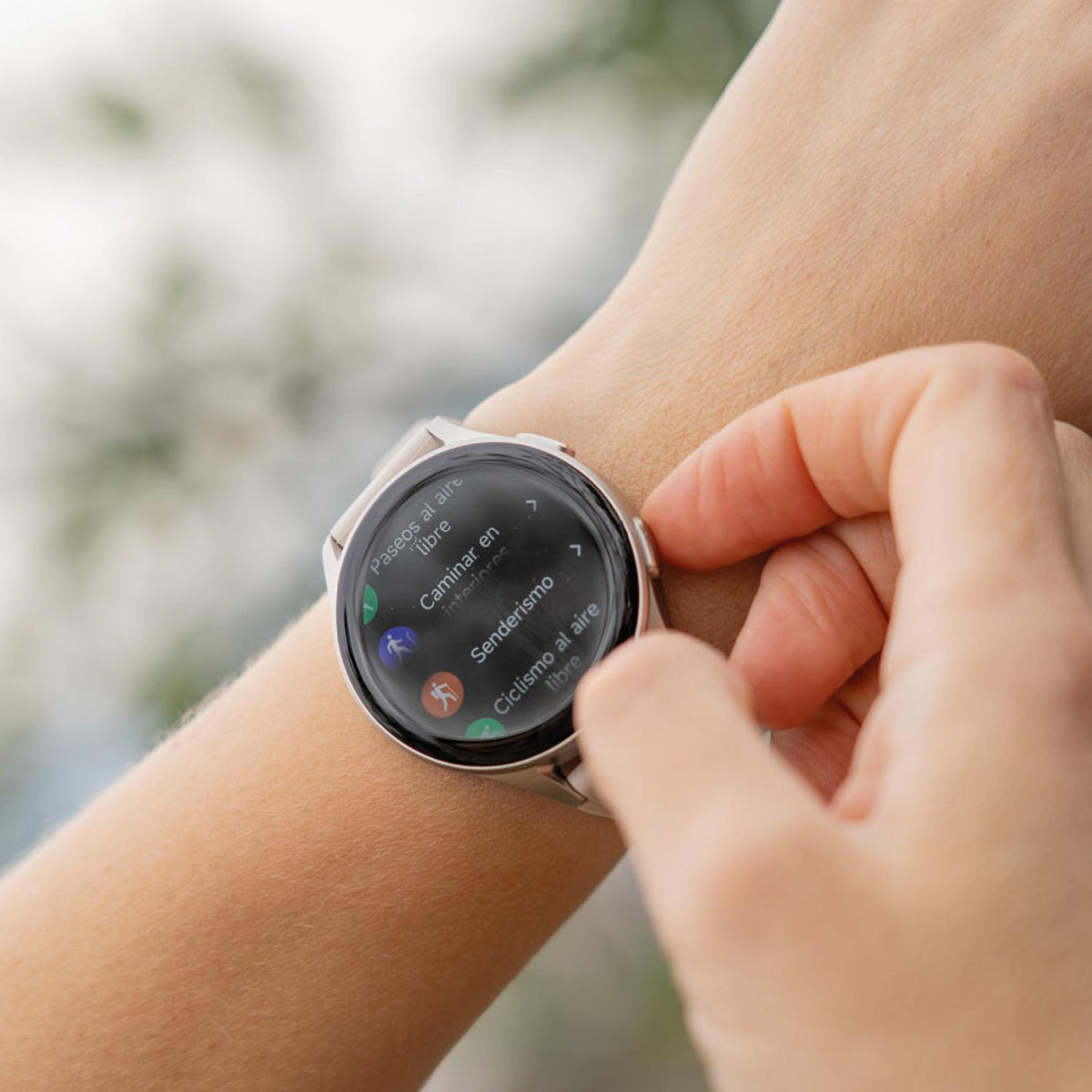 Reloj Smartwatch Lhotse Vibe 05 GPS Beige 42 mm