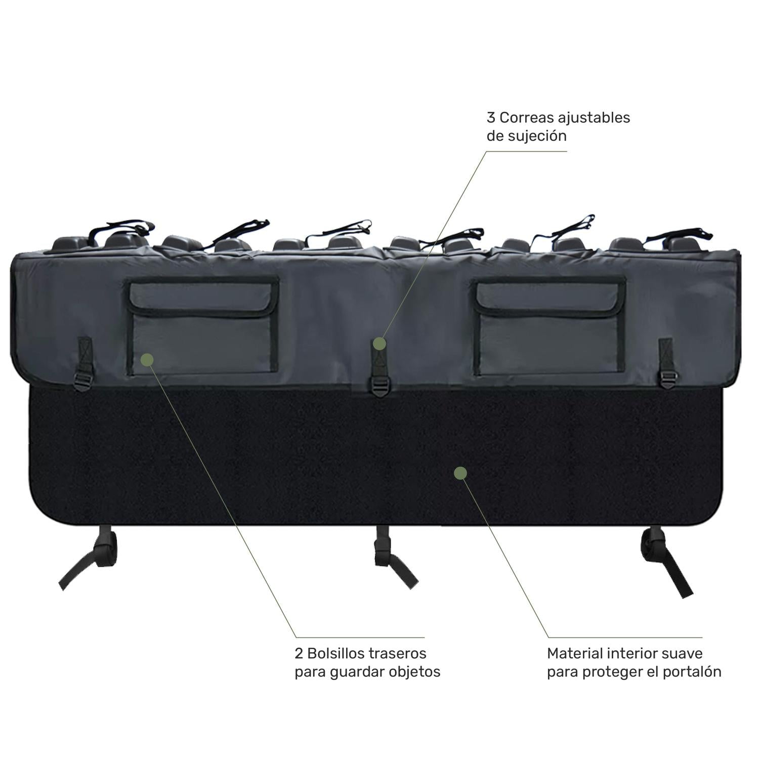 Lhotse Pick-Up Pad Porta 6 Bicicletas material acolchado correas sujeción - detalle