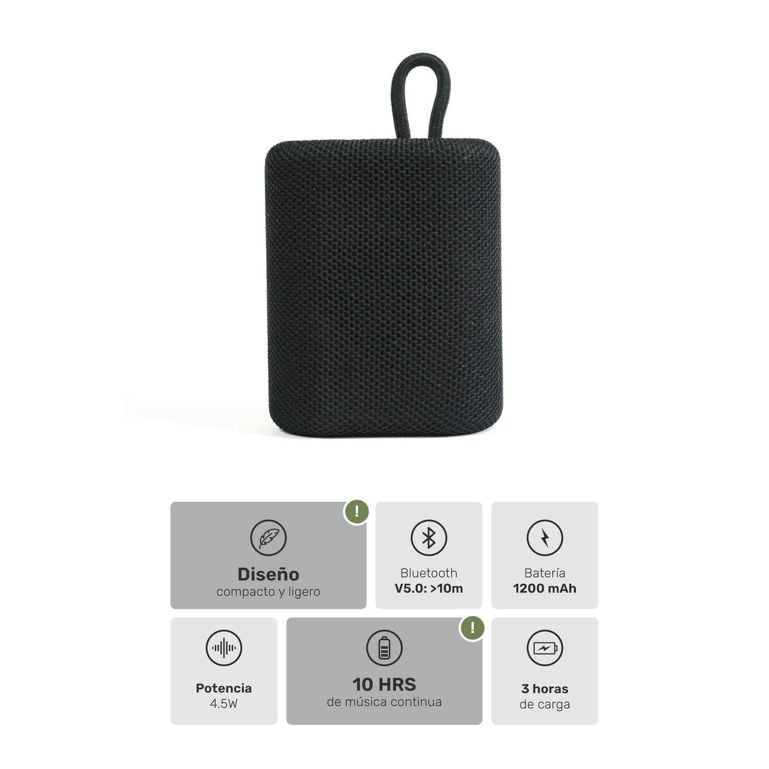 Lhotse Parlante Portátil Bluetooth Tune Up Negro especificaciones técnicas Bluetooth - detalle