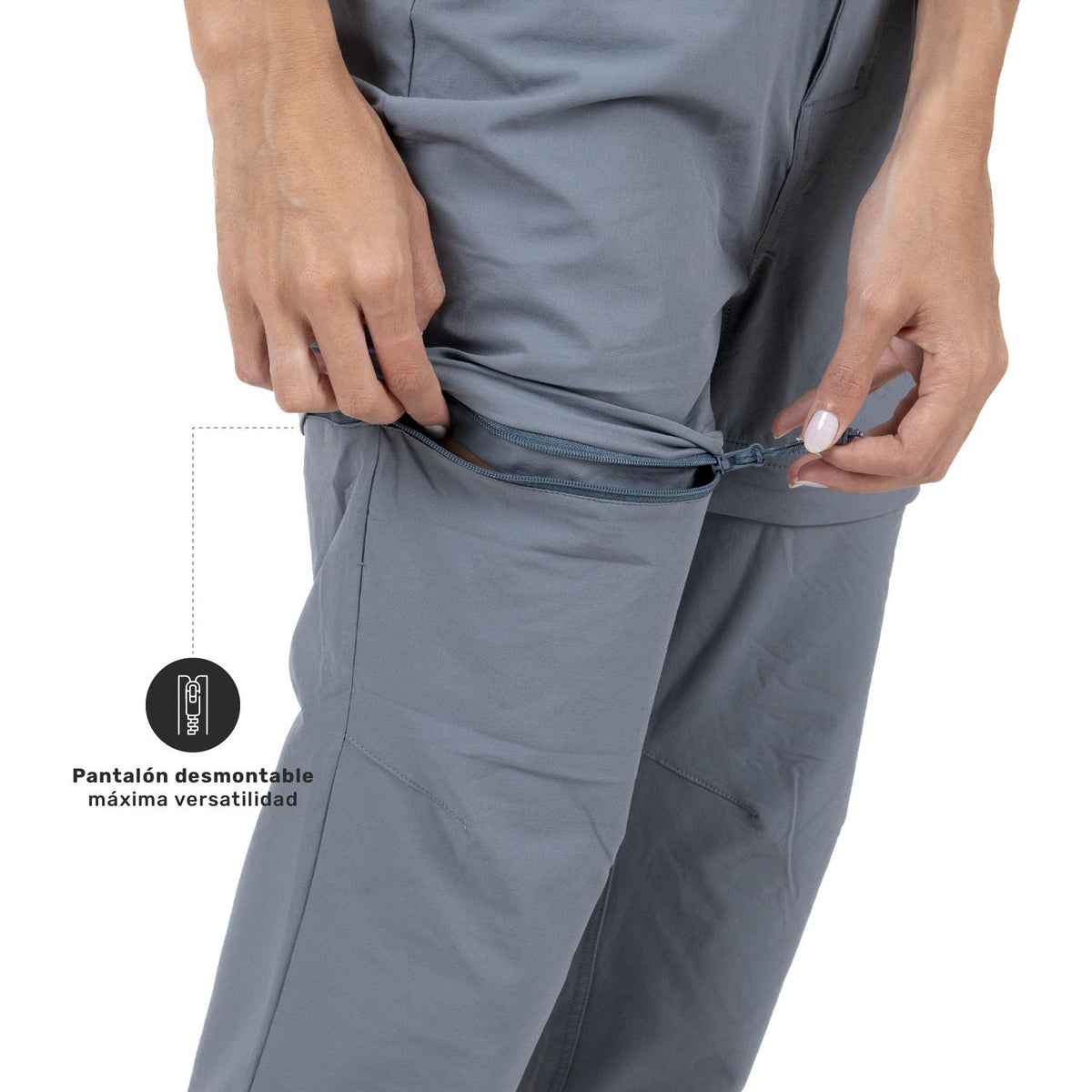 Azul · Pantalón Trekking Mujer Desmontable UV50+ Lukla-W Lhotse