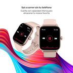 Rosa · Reloj Smartwatch Music Rhythm X10 41mm