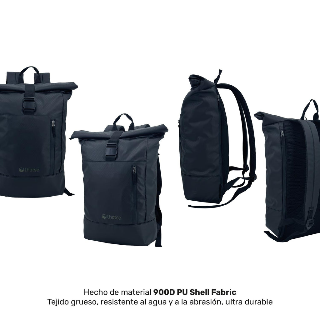 Lhotse Mochila Roll Top Makalu 22L material 900D PU impermeable resistente abrasión - detalle