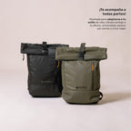 Lhotse Mochila Roll Top Makalu 22L colores Negro y Verde disponibles