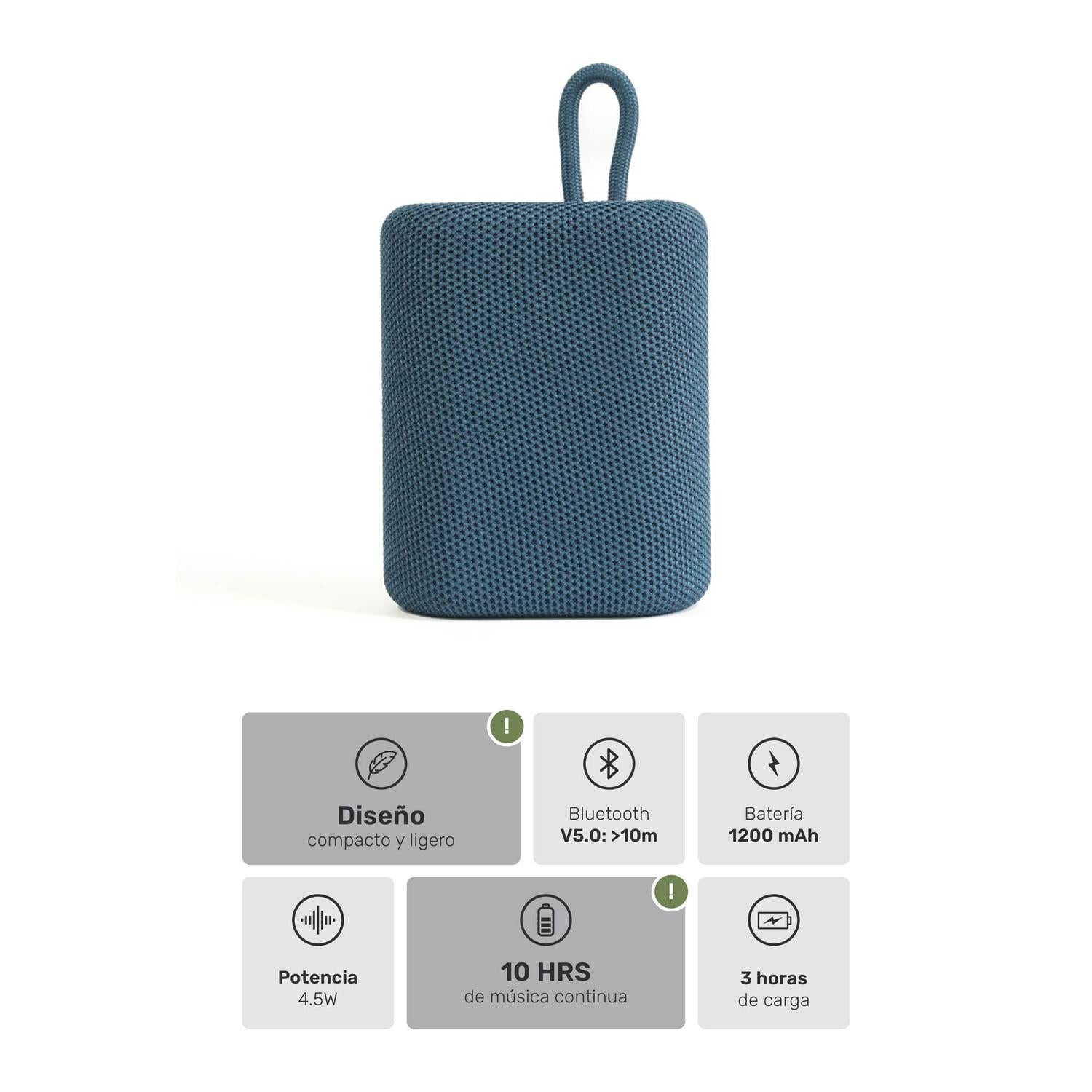 Lhotse Parlante Portátil Bluetooth Tune Up Azul especificaciones técnicas Bluetooth - detalle