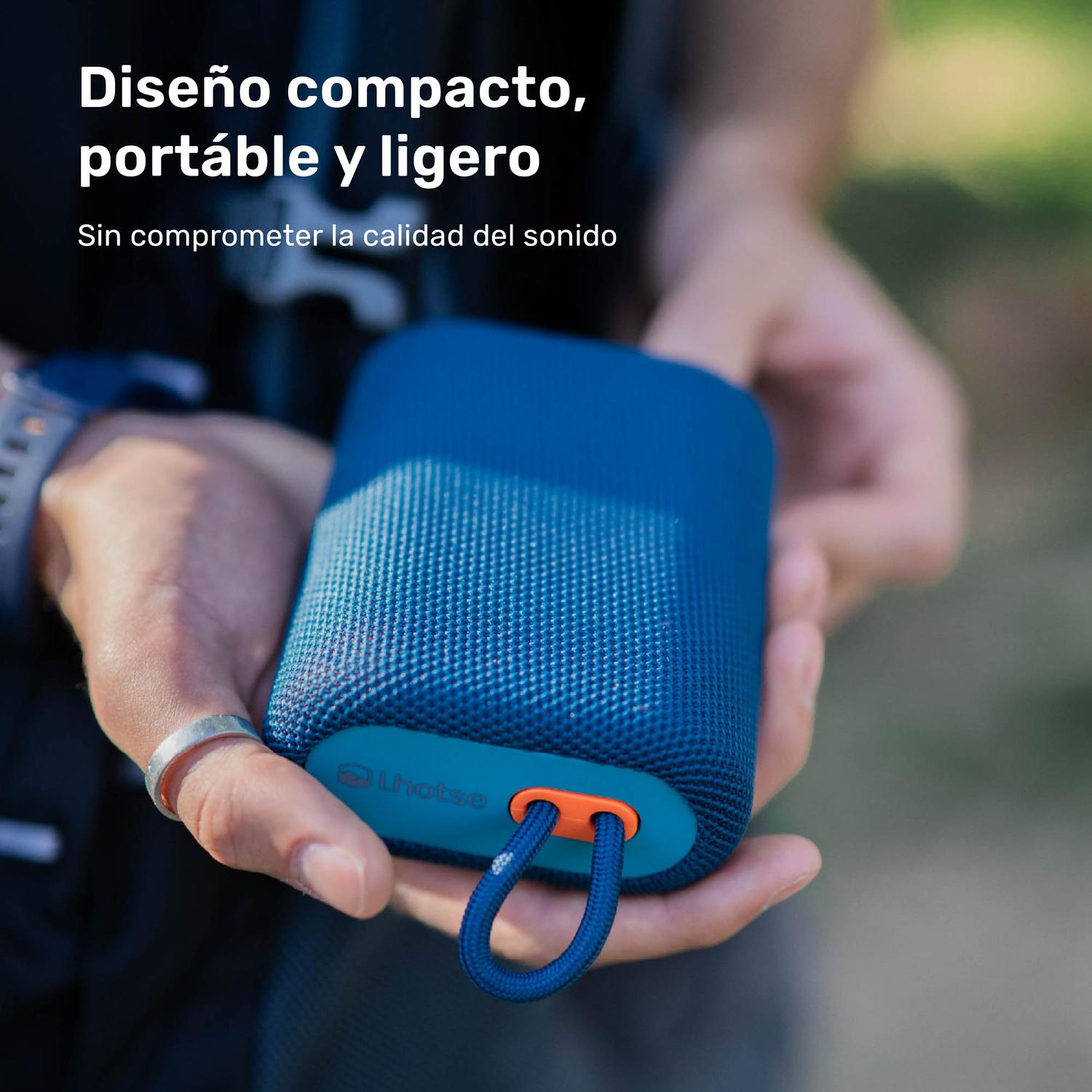 Lhotse Parlante Portátil Bluetooth Tune Up Azul diseño compacto portátil ligero - detalle