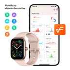 Rosa · Reloj Smartwatch Music Rhythm X10 41mm