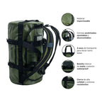 Lhotse Bolso Duffel Impermeable 30L especificaciones bolsillos materiales colores disponibles