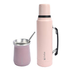 Lhotse Pack Termo Líquido Classic 1.3L y Mate con Bombilla Rosado - vista frontal