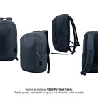 Lhotse Mochila Porta Notebook Pumori 22L Negro detalle lateral cierres sellados - detalle