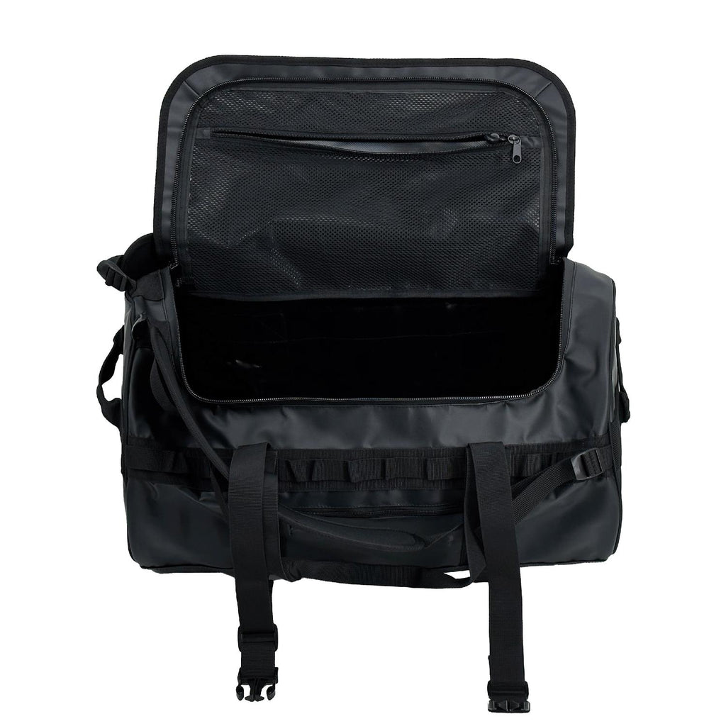 Lhotse Bolso Duffel Impermeable 30L Negro vista posterior correas mochila - detalle