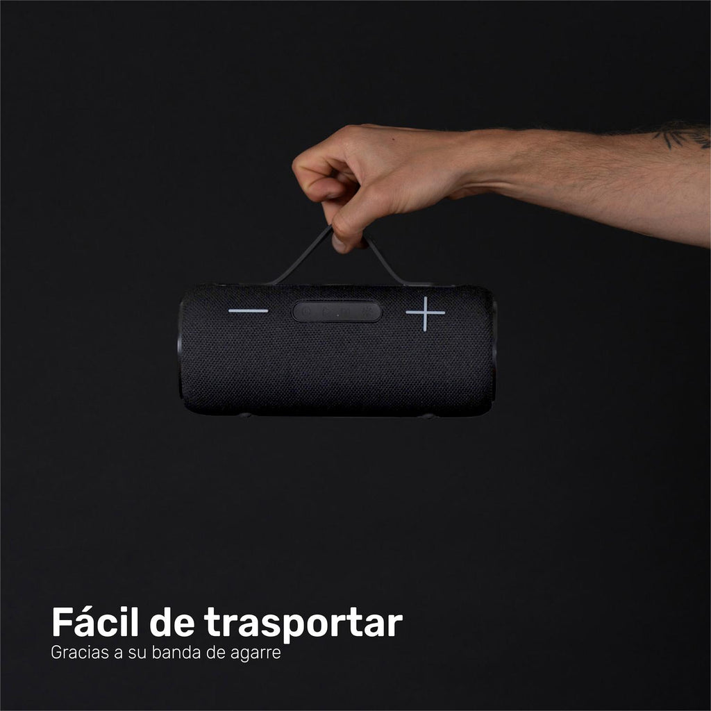Negro · Parlante Portátil Inalámbrico Bluetooth Journey