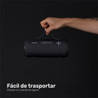 Negro · Parlante Portátil Inalámbrico Bluetooth Journey