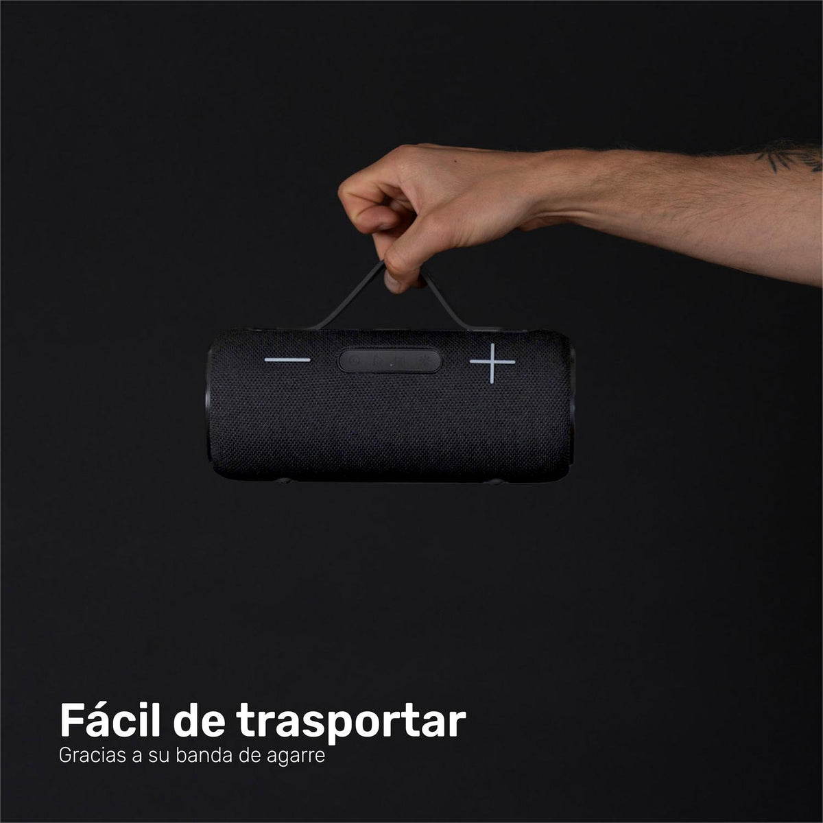 Negro · Parlante Portátil Inalámbrico Bluetooth Journey