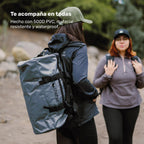Lhotse Bolso Duffel Impermeable 30L Azul convertible mochila outdoor - lifestyle