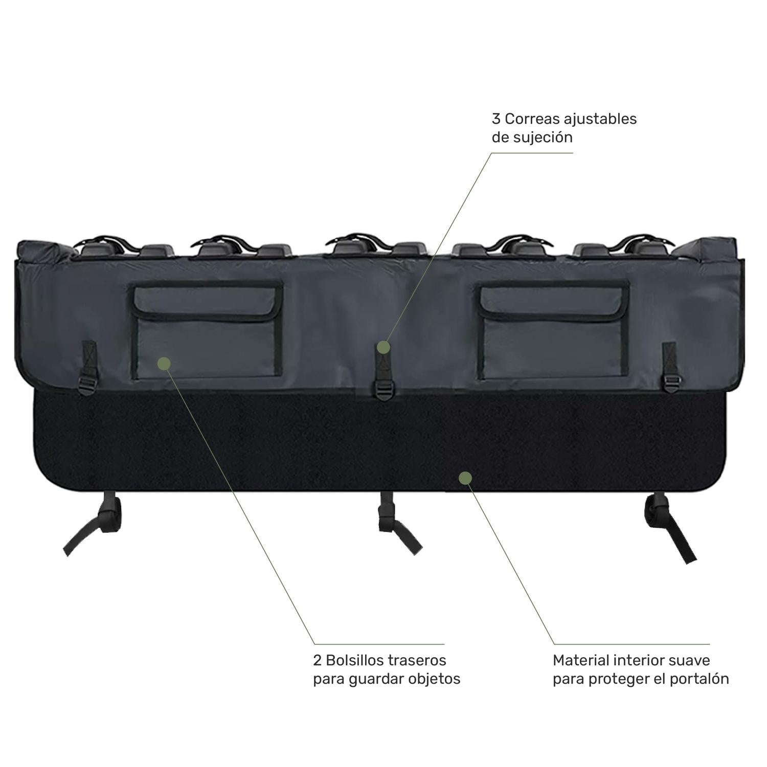 Lhotse Pick-Up Pad Porta 5 Bicicletas especificaciones capacidad medidas - detalle