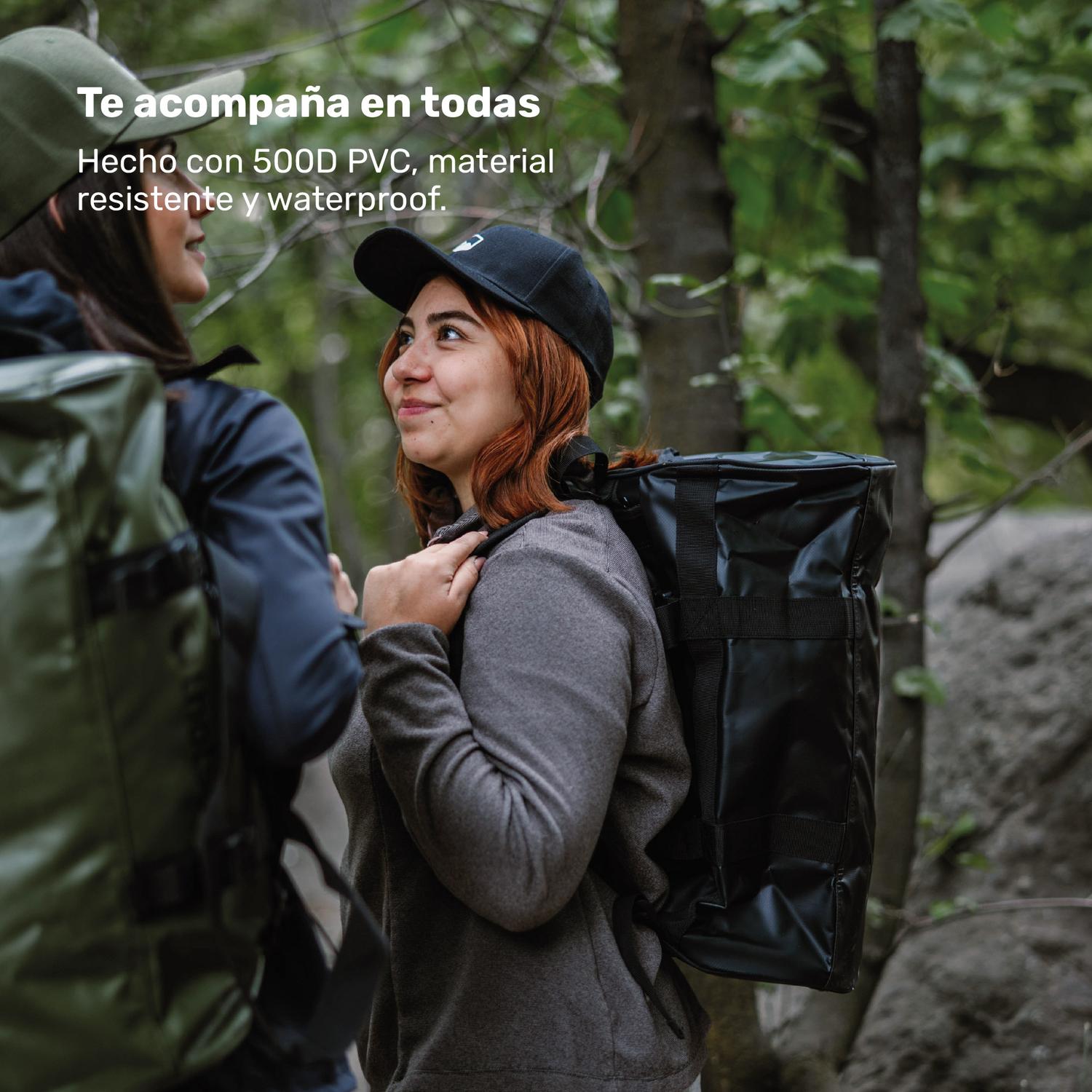Lhotse Bolso Duffel Impermeable 30L Negro lifestyle outdoor bosque - lifestyle