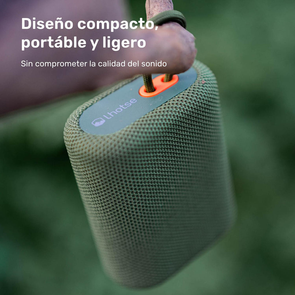 Lhotse Parlante Portátil Bluetooth Tune Up Verde diseño compacto portátil ligero - detalle