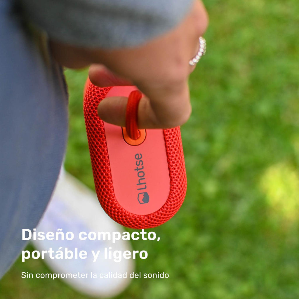 Lhotse Parlante Portátil Bluetooth Tune Up Rojo diseño compacto portátil ligero - detalle