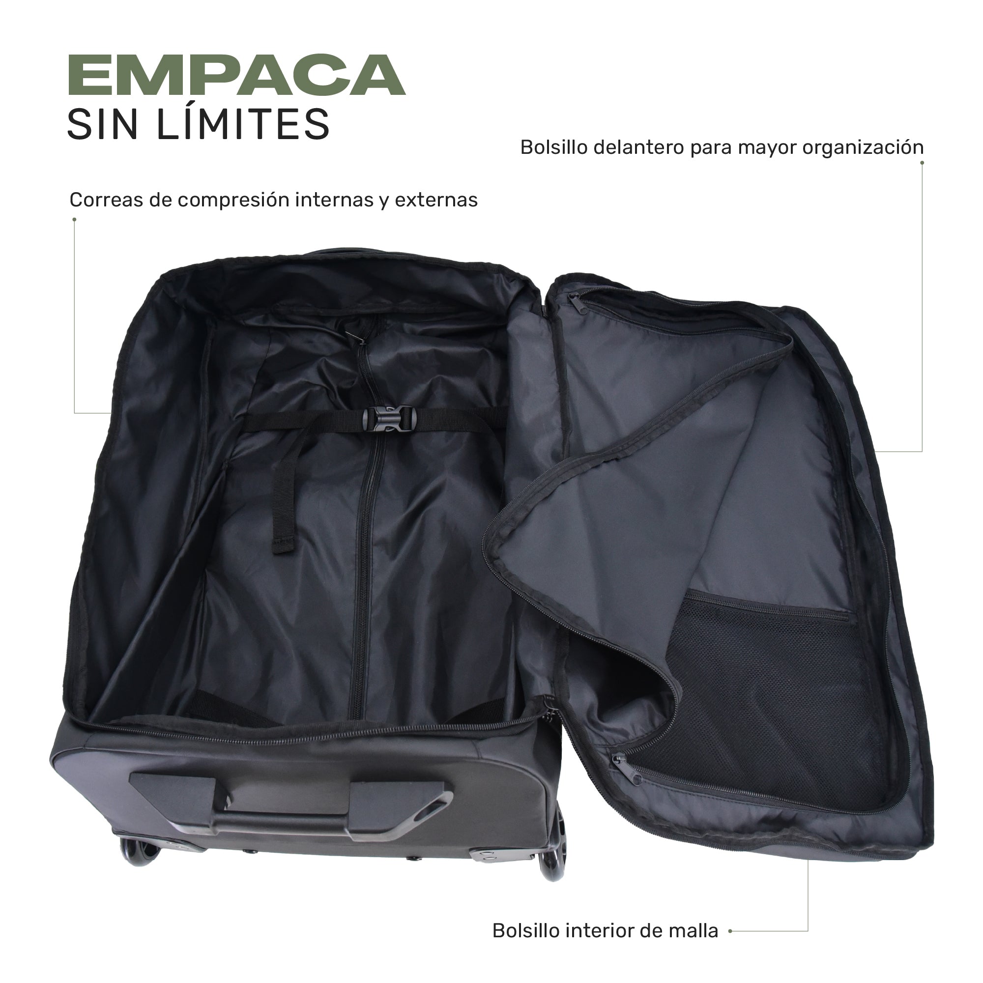 Maleta Bolso Trolly Expedition Duffel 90lts Black