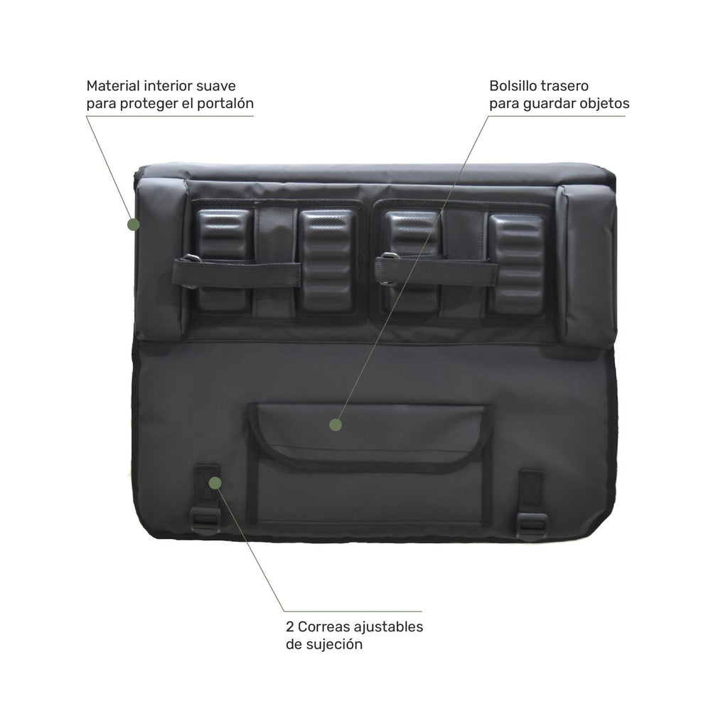 Lhotse Pick-Up Pad Porta 2 Bicicletas extendido 82x54cm - detalle