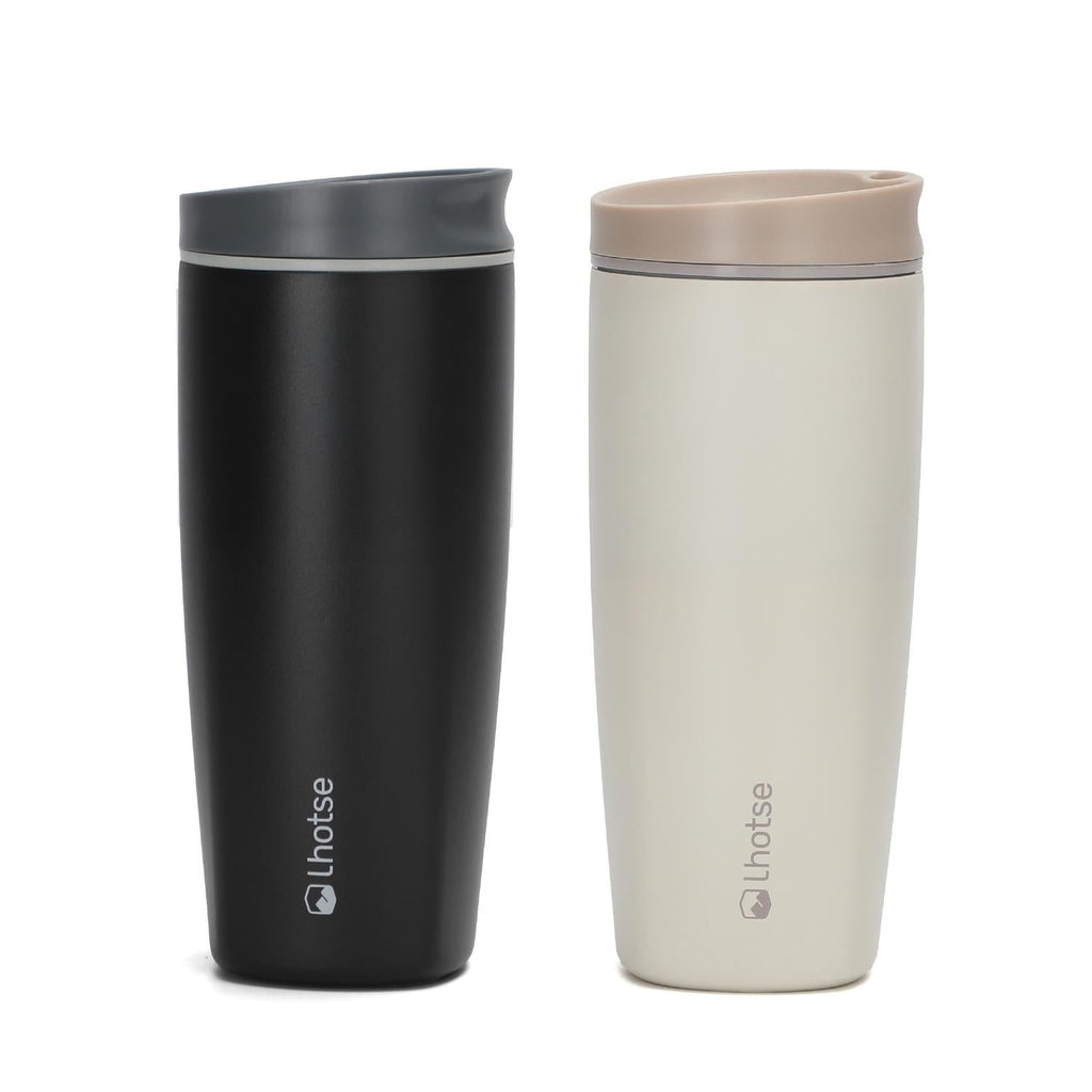 Vaso Mug Térmico Agua Café 2X Termicup 590 ml Black + Beige