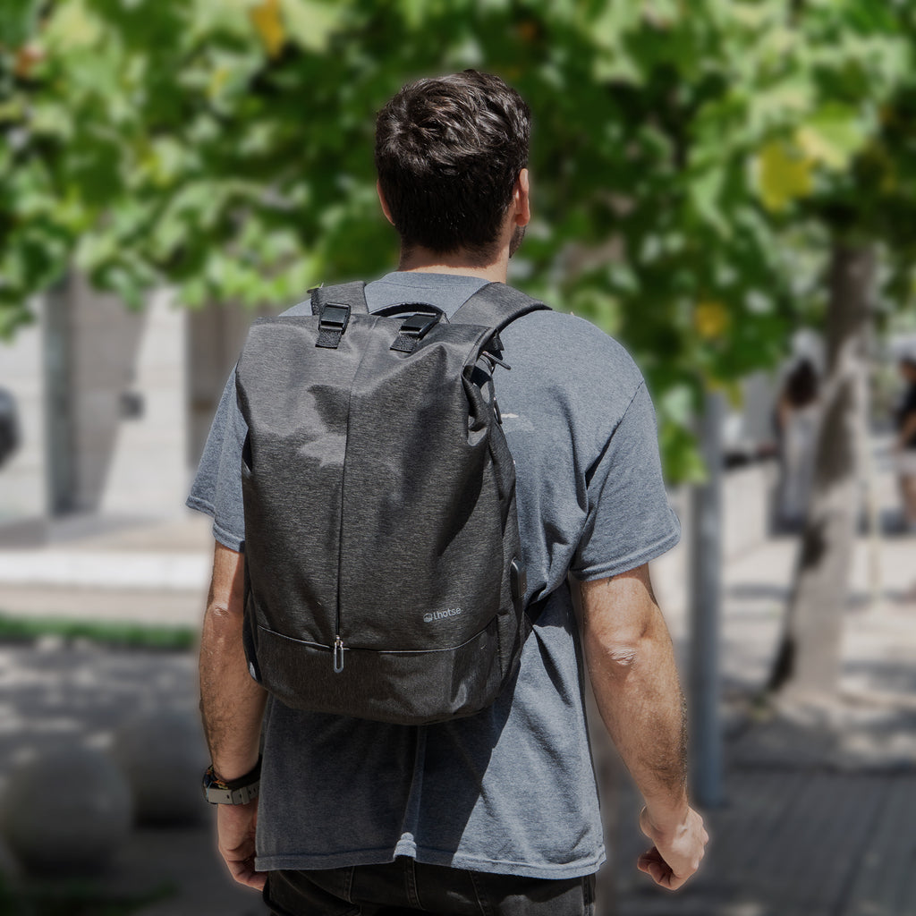 Mochila Antirrobo Lhotse Gris Oscuro MA147