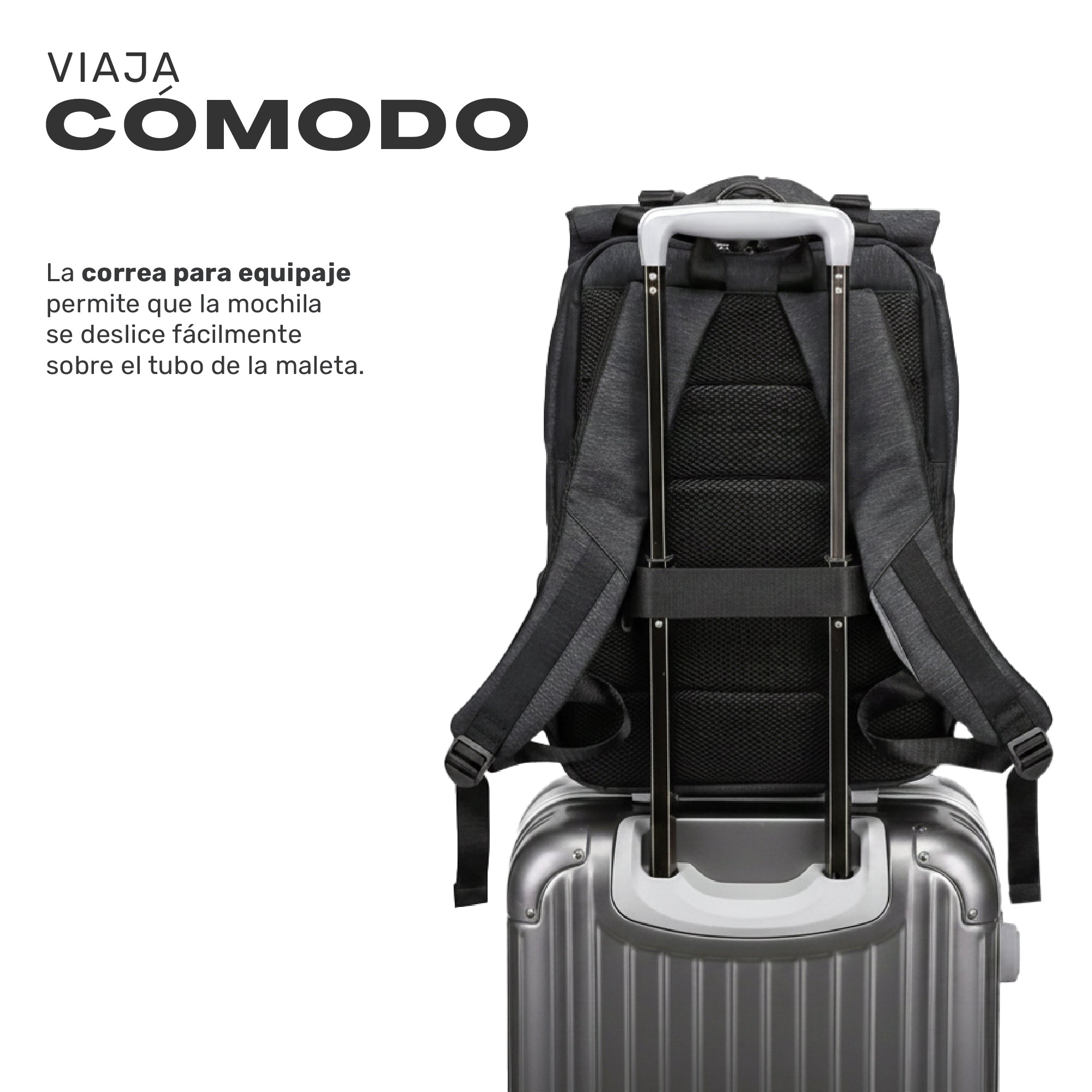 Mochila Antirrobo Lhotse Gris Oscuro MA147