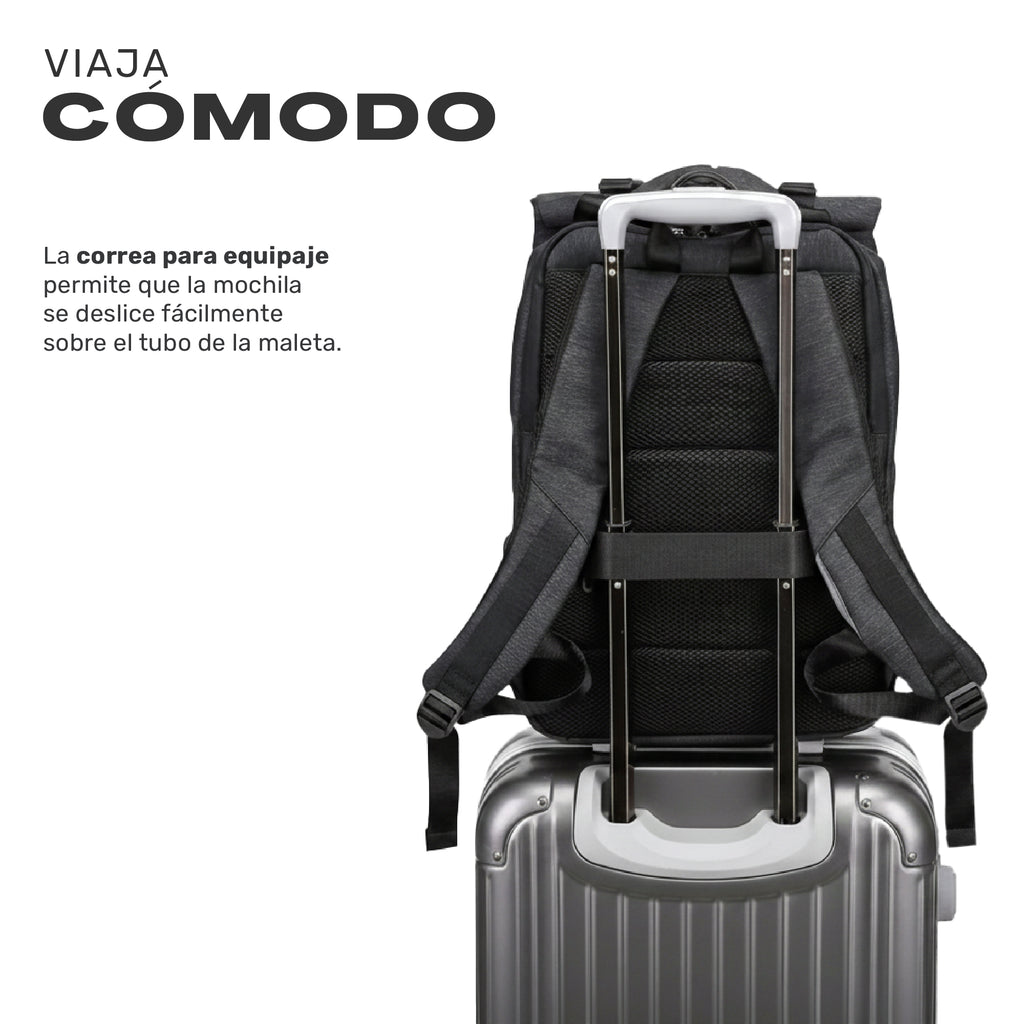 Mochila Antirrobo Lhotse Gris Oscuro MA147