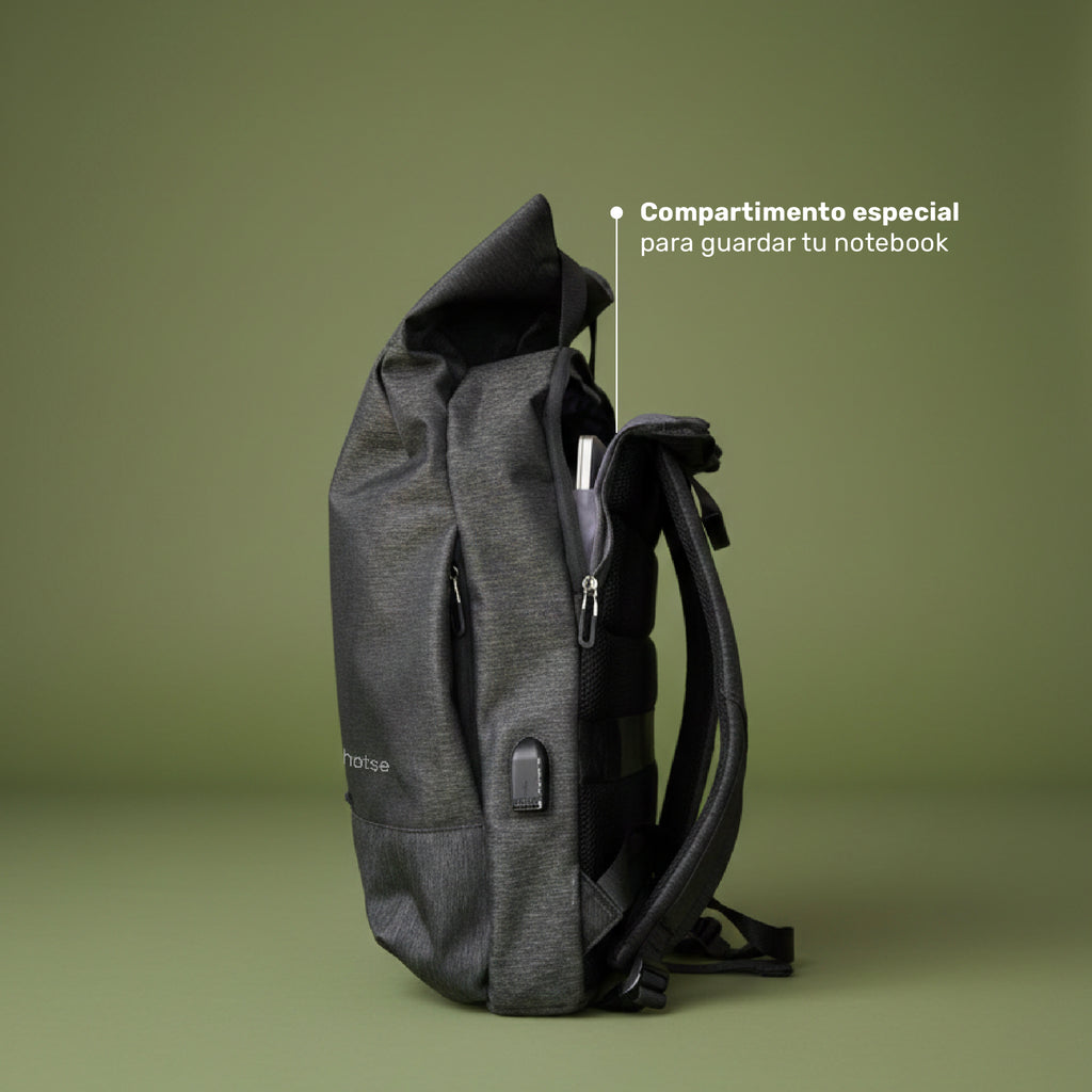 Mochila Antirrobo Lhotse Gris Oscuro MA147