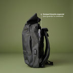 Mochila Antirrobo Lhotse Gris Oscuro MA147