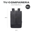 Mochila Antirrobo Lhotse Gris Oscuro MA147