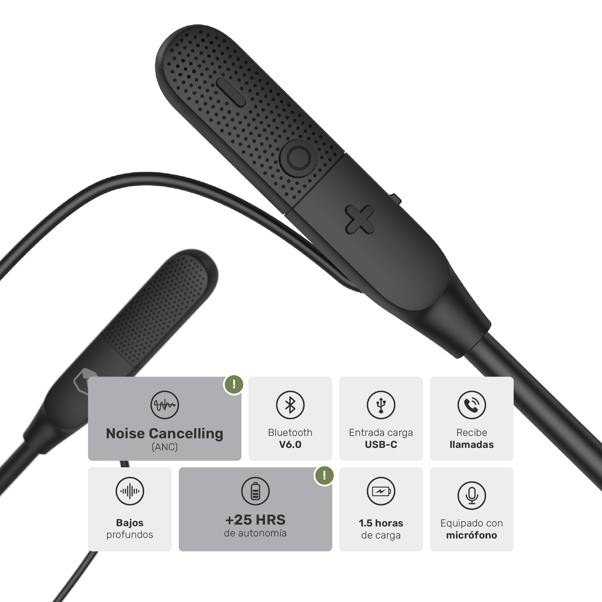 Lhotse Audífonos Tuneair ENC especificaciones Noise Cancelling Bluetooth IPX5 - detalle